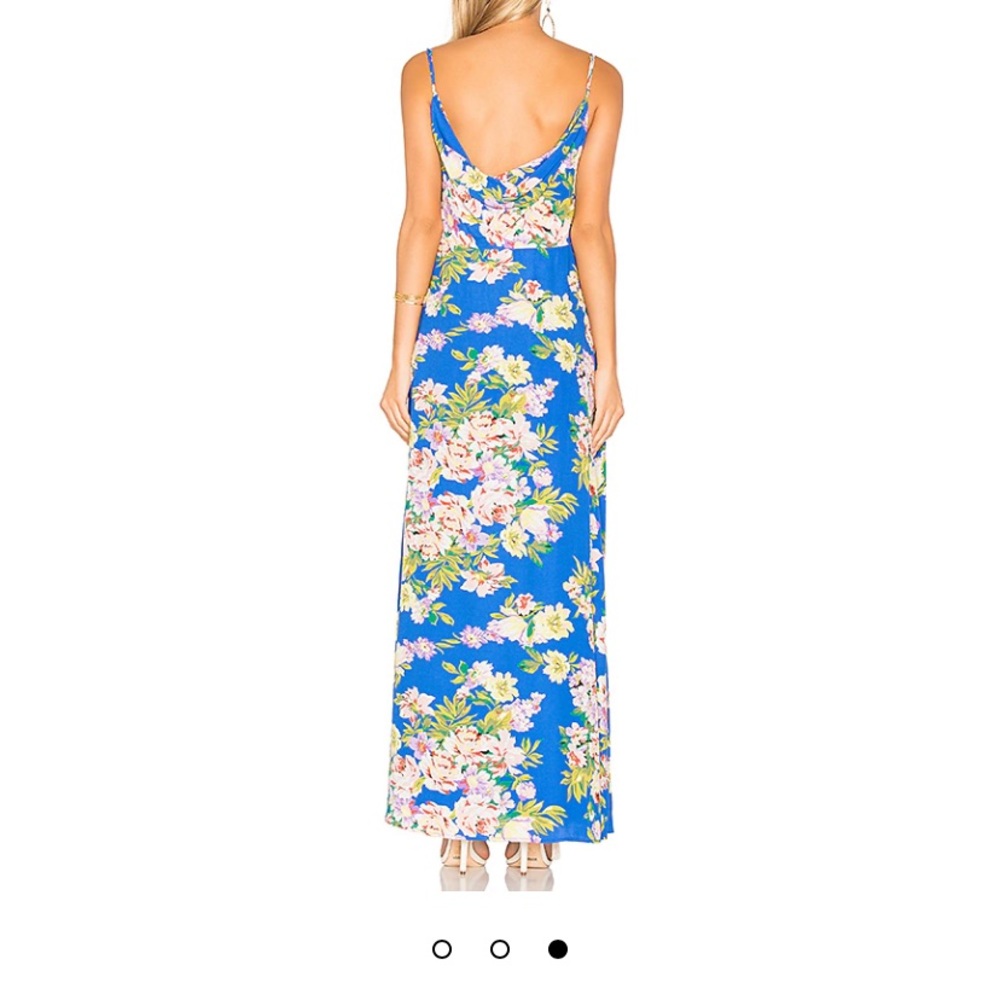 Blue Floral Maxi Dress - Privacy Please Size M